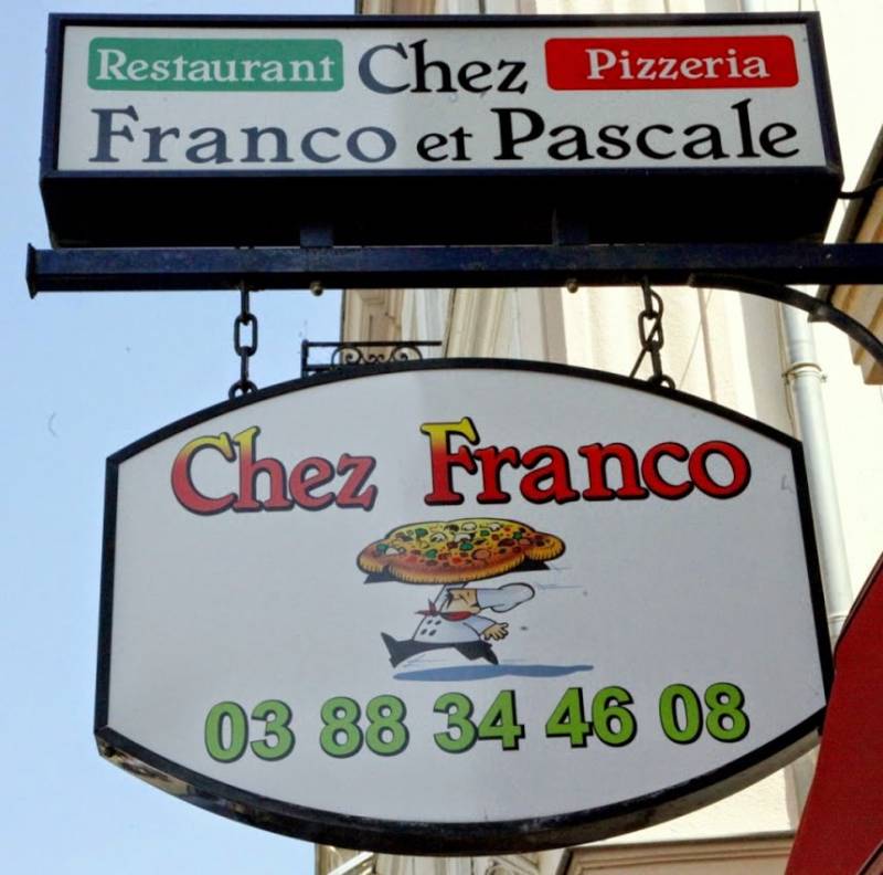 Restaurant italien Pizzéria Chez Franco et Pascale à Strasbourg