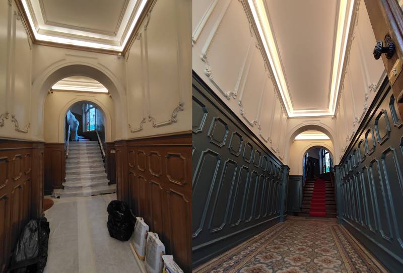 rénovation des parties communes d'un immeuble ancien à Strasbourg
